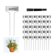 30 Pcs 6 Inch Metal Plant Labels Markers Waterproof Plant Tags for Outdoor