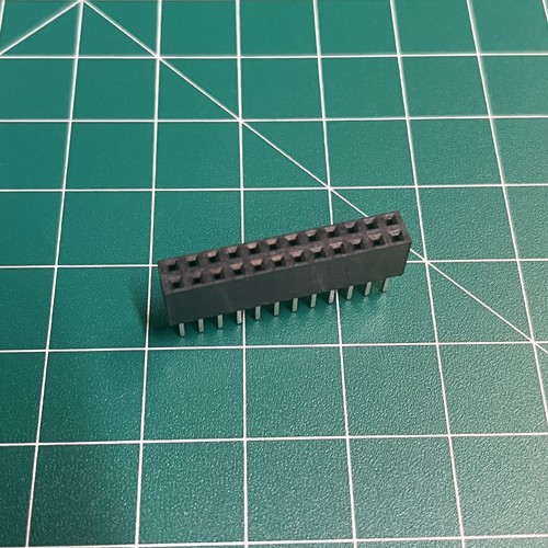 (5 Pieces) Samtec 2x12 Female Header 2.54mm SSQ-112-02-S-D - Picture 3 of 4