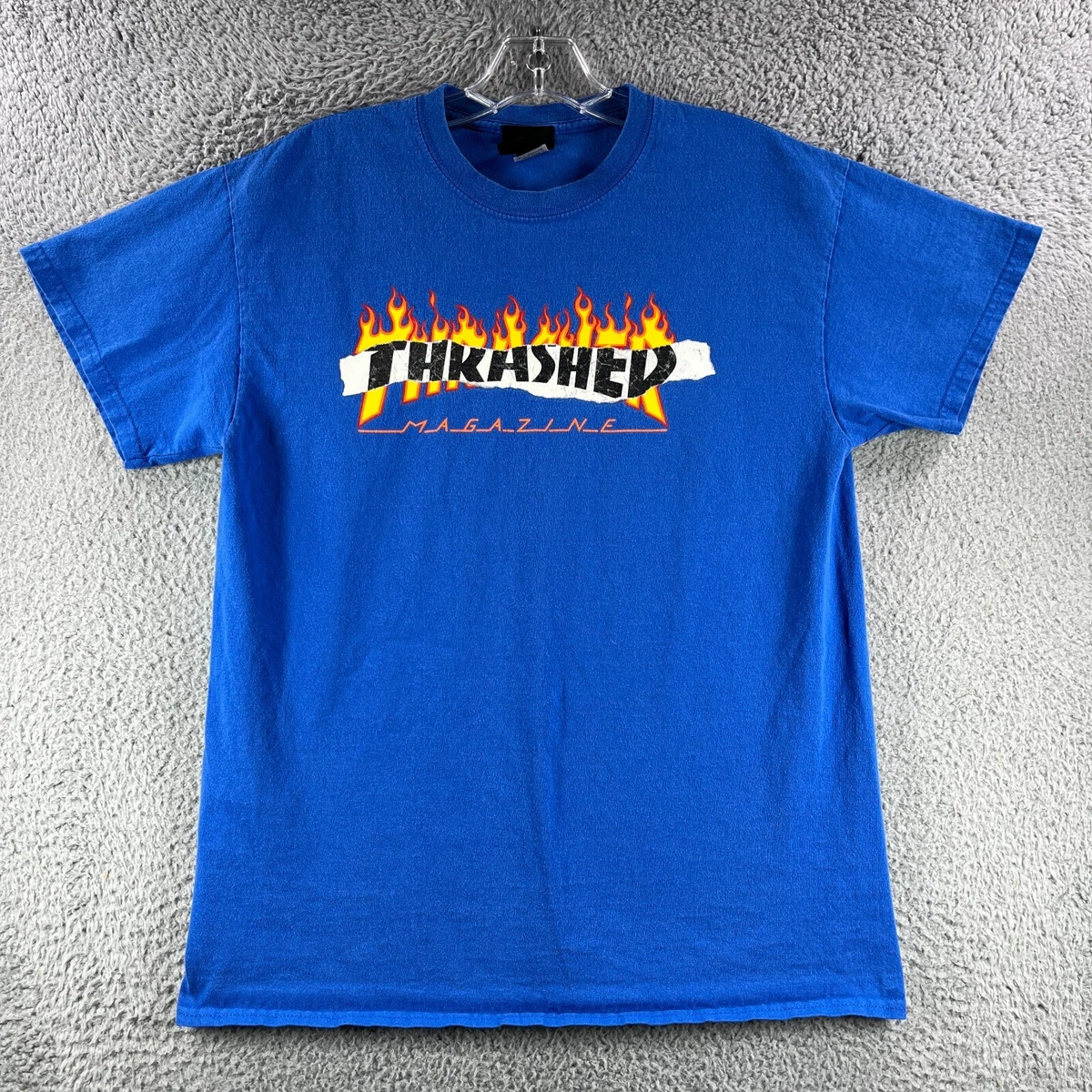 Blue 2024 thrasher shirt