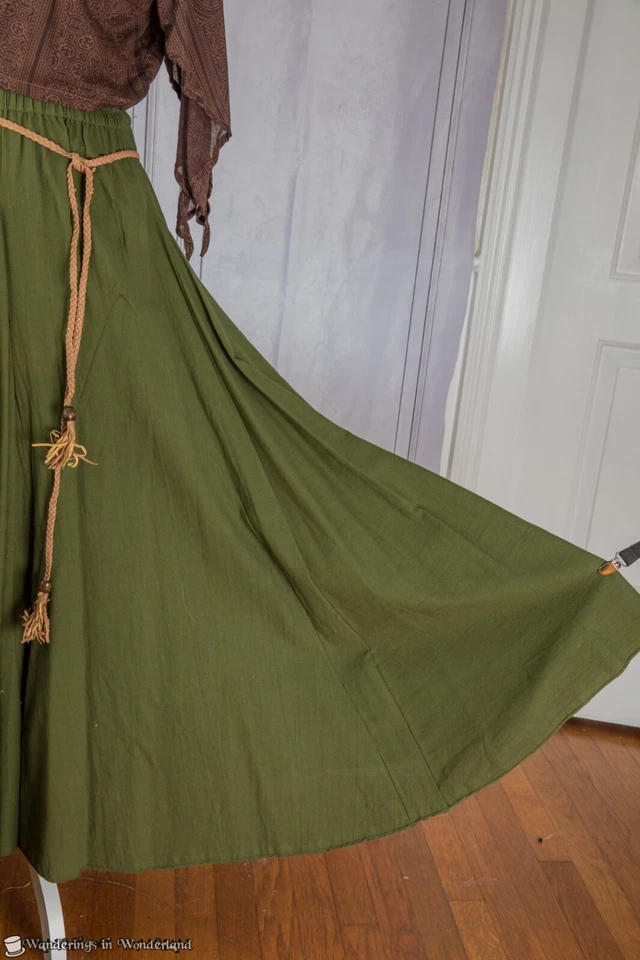 Festival Outfit Medium Brown Green Zootzu Fairy Boho Hippie Costume Faire - Image 4 of 4