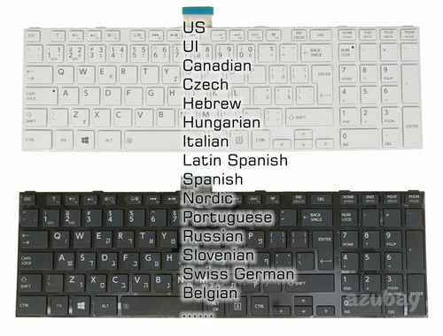 Keyboard for Toshiba C75-A C75-B C75D-A C75D-B C75dt-a C75dt-B C75t-A C75t-B New - Afbeelding 1 van 27