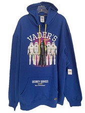NWT Disney Parks Star Wars Darth Vader Blue Security Hoodie Sweatshirt Size XXL