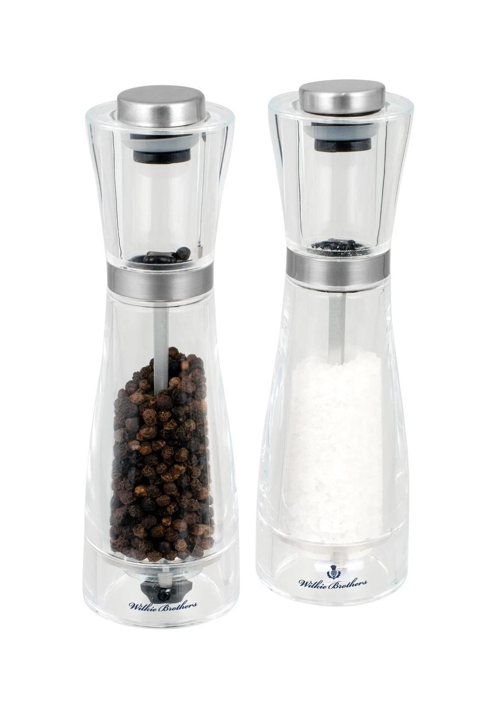 Wilkie Brothers Salt and Pepper Mill Set, Acrylic - 17.5cm