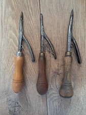 Three Vintage Prodder Hooks Rug Making