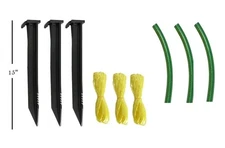 Expert Gardener 9 Piece Tree Stake Kit 15" Plastic Tree Stakes NEW 