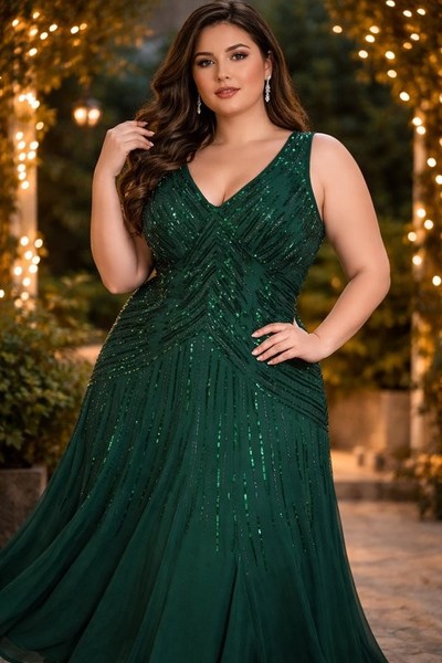 Women Joanna Hope Dress Green Polyester XXL