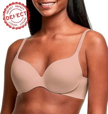 NWD MAIDENFORM Comfort Devotion Dreamwire Back Smoothing Underwire Bra NUDE 36D