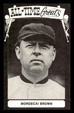 1973 TCMA All-Time Greats Mordecai Brown Cubs NEAR MINT *d1