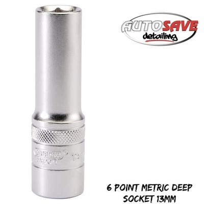 Draper-Expert 6 Punkt metrisch tiefe Steckschlüssel, 1/2'' Vierkant Dr., 13mm