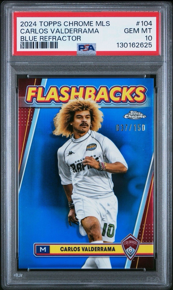 196★サッカー★carlos valderrama★prostars Carlos Valderrama 2024 Topps Chrome MLS Blue Refractor Flashbacks
