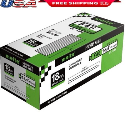 5000 Count 1-3/4 Inch 18 Gauge Galvanized Brad Nails DIY Crafts & Furniture New