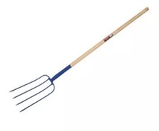MANURE FORK WITH ASH WOOD LONG HANDLE | 0435