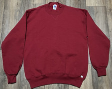 VTG Russell Athletic Crewneck Sweatshirt Adult L Made in USA Garnet Classic
