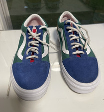 VANS Old Skool Colorblock Men's Sneakers US Size 6.5 Blue Green Yellow White