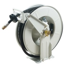 VEVOR Fuel Hose Reel,1/2" x 50',Extra Long Retractable Machine Oil Hose Reel,Spr