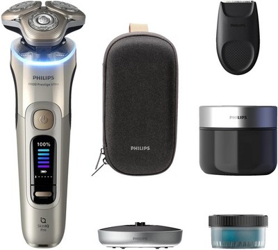 PHILIPS XP9403/31 Elektrorasierer i9000 Prestige Ultra Weiß-Gold (Triple Action