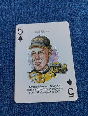 Matt Kenseth Card American Racing Hero Decks Playing Cards Nascar Card