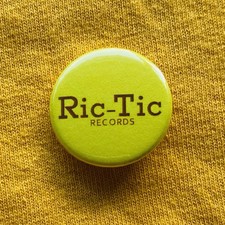 Ric-Tic Records 25mm Pin Badge Northern Soul Edwin Starr J.J. Barnes 1960s Music