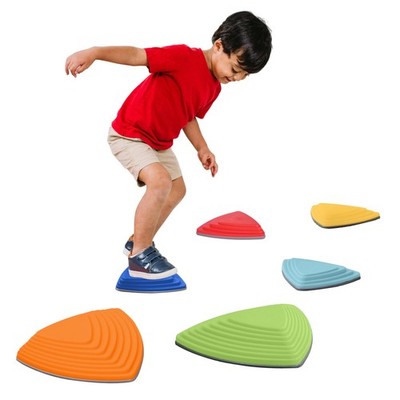 Kids Balance Stepping Stones (6 Pack), Non-Slip, Gross Motor Skills & Multi