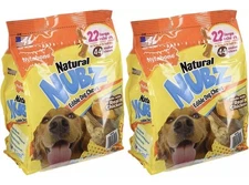 (pack of 2) Nylabone Natural Nubz Edible Dog Chews 22ct. (2.6lb/bag) -Treat