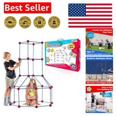 Ultimate Fun Forts Kids Tent - 81-Piece Construction Set for Creative Play