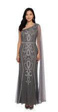 Roland Collective Beaded One Shoulder Gown Dress Sz 6 696