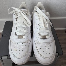 Nike Court Borough Low 2 GS 6.5Y White Leather Sneakers Youth Shoes