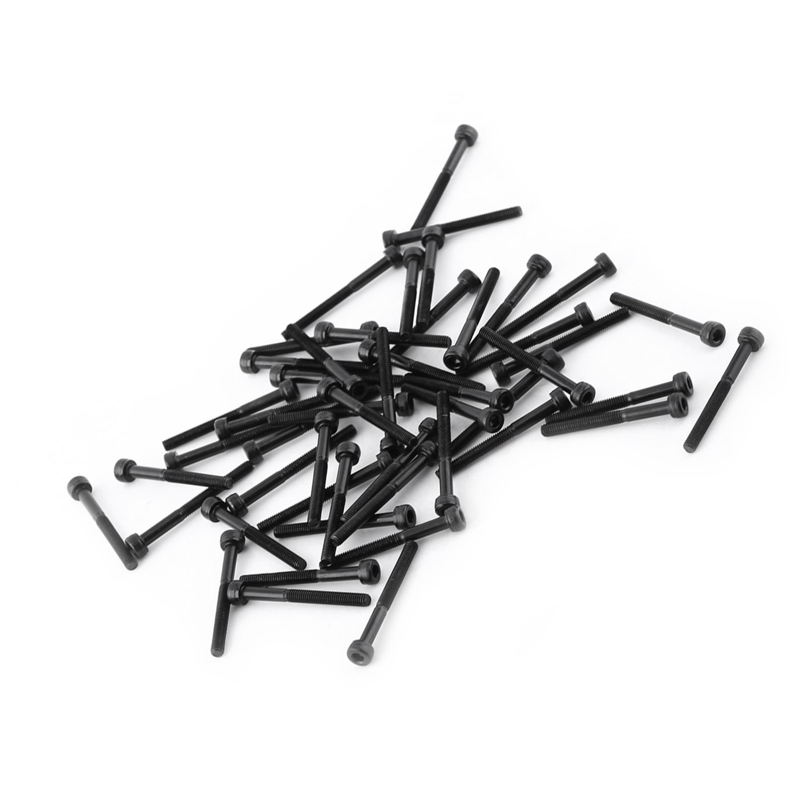 50pcs M3 Hex Socket Screws High Strength Fastener For Machinery Steel