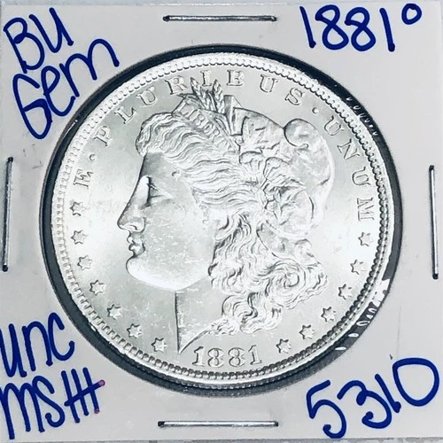 1881 O BU UNCIRCULATED MORGAN SILVER DOLLAR AUTHENTIC U.S.MINT FREESHIPPING 5310