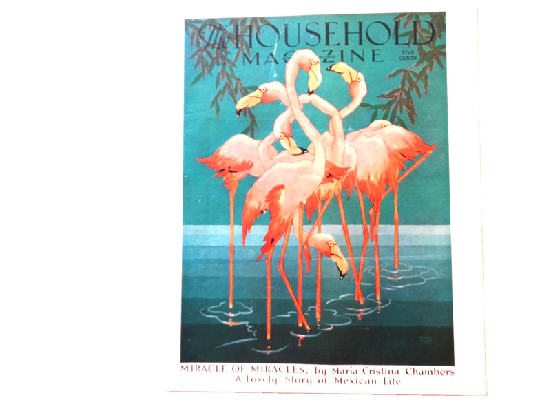 The Household Magazine – April 1934 – Pink Flamingoes