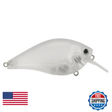 Shelts 25 Pcs Unpainted Bass Fishing Shallow Diving Crankbaits Hard Lure Body