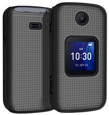 Grid Series Phone Case for TCL Flip Pro Black