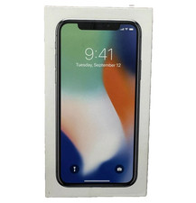 Apple iPhone X 256GB Silver Empty Replacement Retail Box Packaging Only EarPods