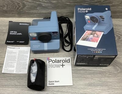 Polaroid Now+ i-Type Instant Print Film Camera Lens Filter Kit Blue Gray