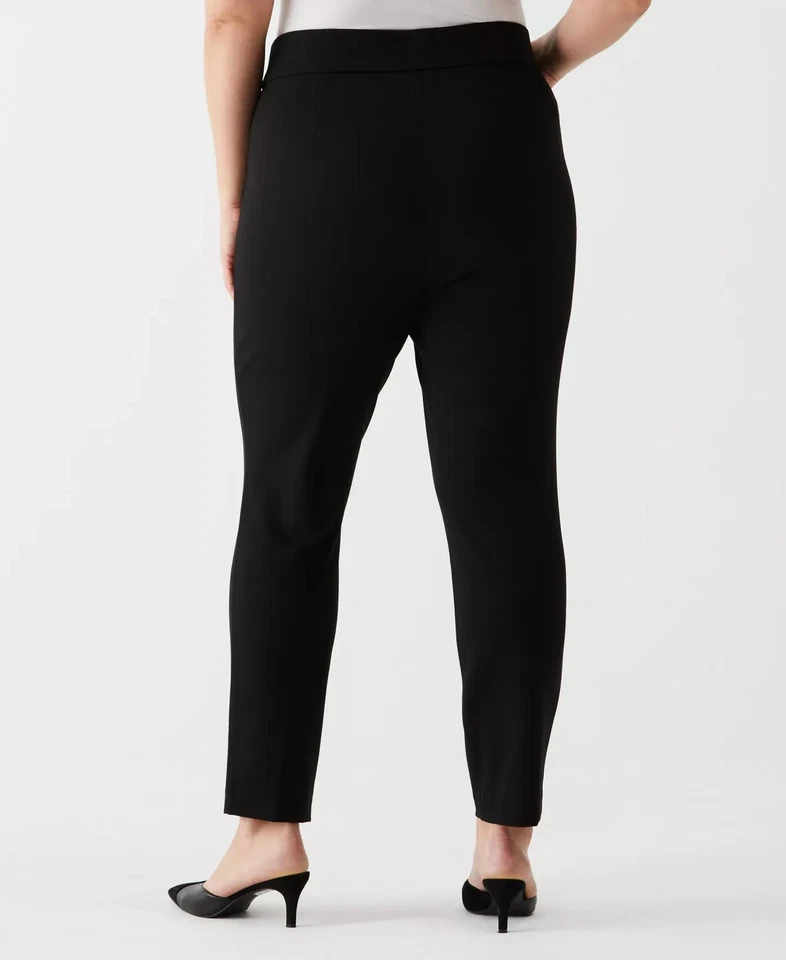 Pantalones para mujer Rafaella talla grande talla 20W pierna ajustada pantalón al tobillo con Foto 2 de 4
