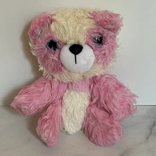 Moose Scruff a Luvs Mystery Rescue Pet Panda Bear Pink White Scruffy Shaggy