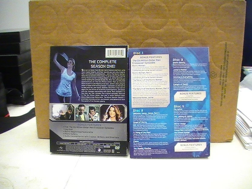 The Bionic Woman 1976 Season 1 4 DVD 2010 Lindsay Wagner Lee Majors Cyborg Jaime - Image 2 of 4