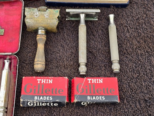 Vintage Rasierklingen Teile Lot Gillette Messing Ever Ready Principal Gem Junior - Bild 4 von 16
