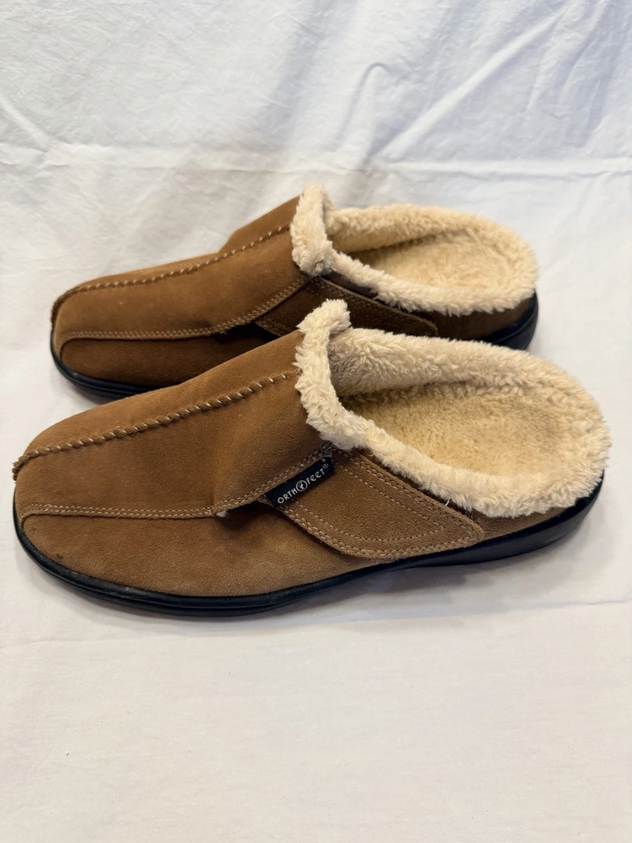 Orthofeet Suede Slippers for Men for sale | eBay
