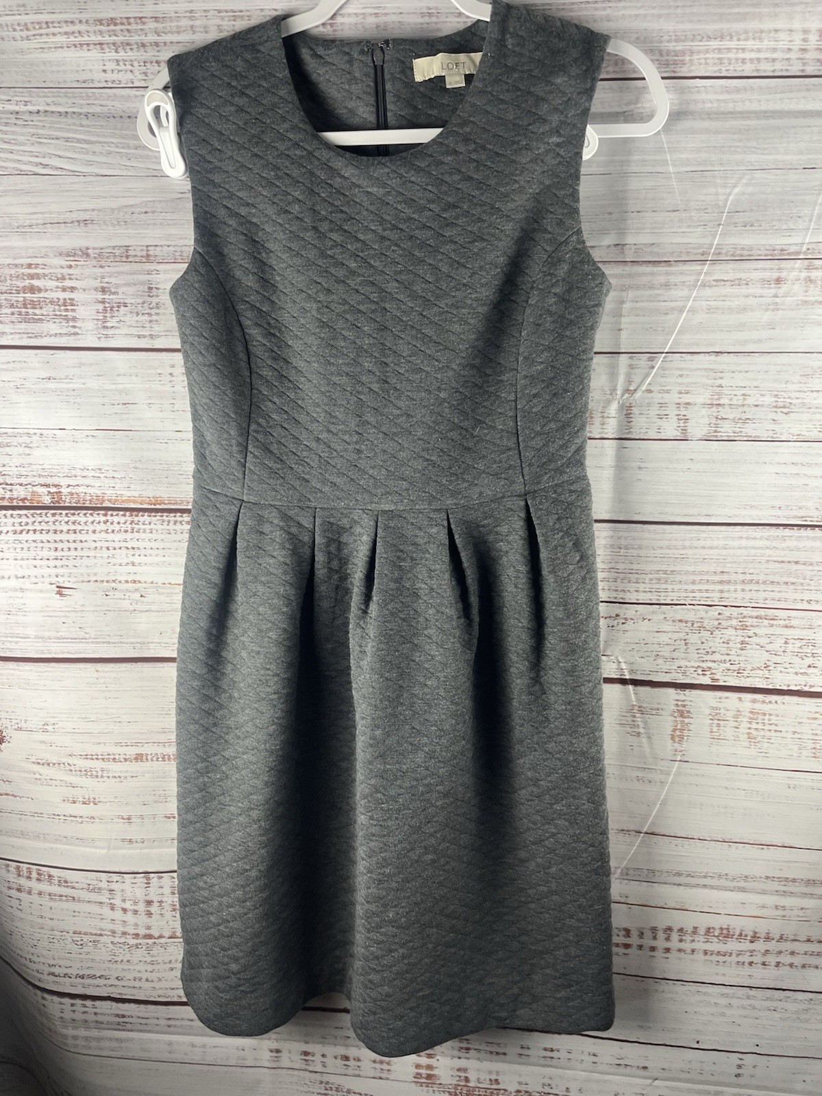 ANN TAYLOR LOFT Mini Dress Women’s Size 2 Sleeveless Gray