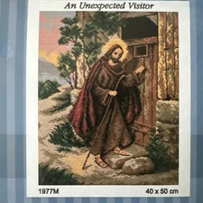 Orchidea Printed Needlepoint canvas for halfstitch without Floss 40x50 Cm