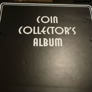 Coin Collector Album with Assorted Coins in Individual Holders