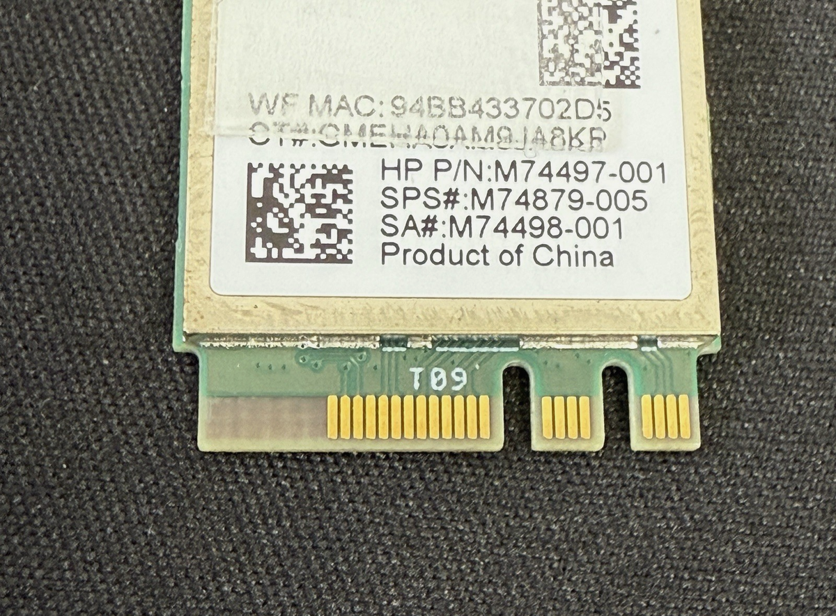 OEM AzureWave AW-XB468NF MediaTek MT7921 WiFi 6 Bluetooth 5.2 M.2