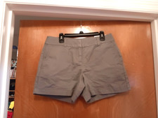 LOFT Outlet Chino Shorts Gray Grey 4" Inseam Cotton Pockets NWT New Size 0