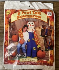 Vintage Halloween Fall SunHill 6ft Tall Scarecrow Sun Hill USA - Sealed