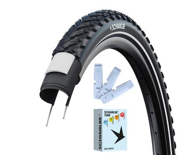 Schwalbe Motion Land Cruiser Plus Reifen + Schlauch + Reifenheber Set - 2027