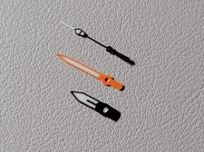 HANDS SET SPB125 STYLE BLACK & ORANGE C3   / SEIKO MOD SKX SKX007 NH35 NH36 NH34