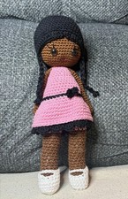 Crochet Doll 11.5" Handmade Amigurumi Decorative Item or Gifts for Children
