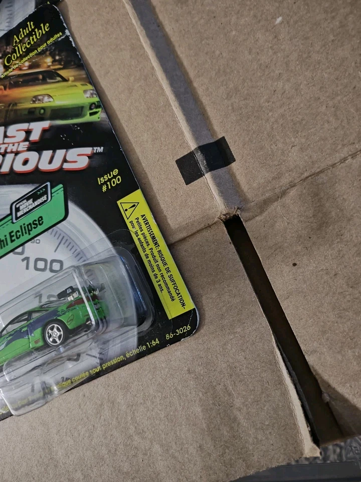 Revell Die Cast Mitsubishi Eclipse The Fast and the Furious Issue #100 Green - Image 3 of 4