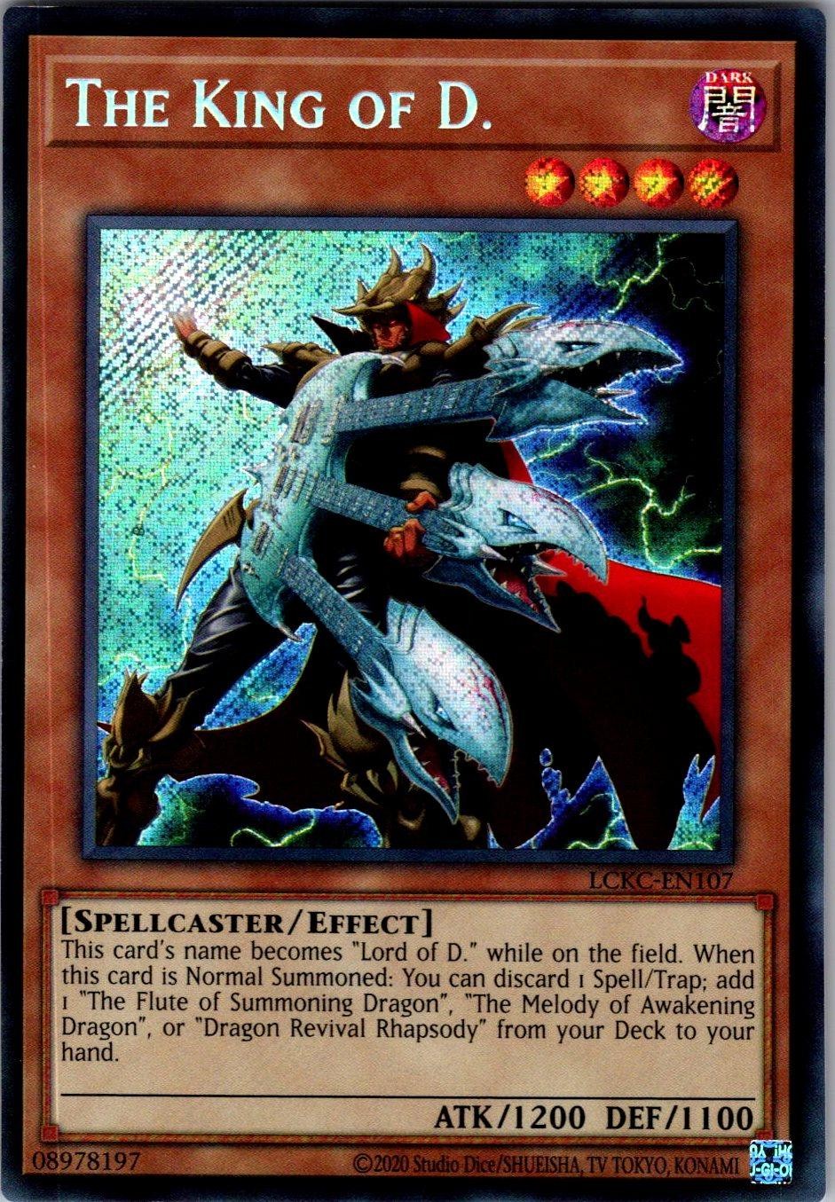 The King of D. LCKC-EN107 YuGiOh Legendary Collection Kaiba Mega Pack trading card — raw and PSA graded price guide
